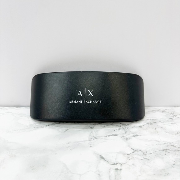 A/X Armani Exchange Clamshell Hard Cover Black Sunglass Case - Picture 1 of 3